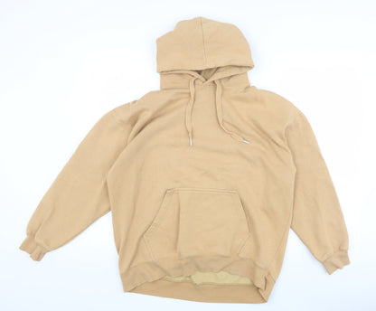 Mens UK Size S Pull & Bear Beige Pullover Hoodie