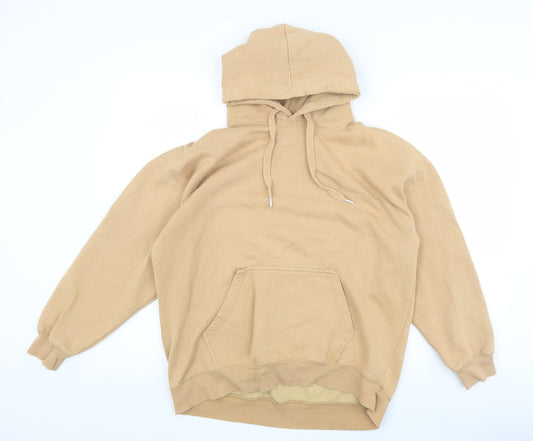 Mens UK Size S Pull & Bear Beige Pullover Hoodie