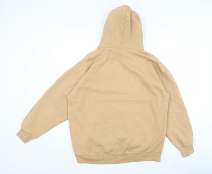 Mens UK Size S Pull & Bear Beige Pullover Hoodie