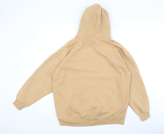 Mens UK Size S Pull & Bear Beige Pullover Hoodie