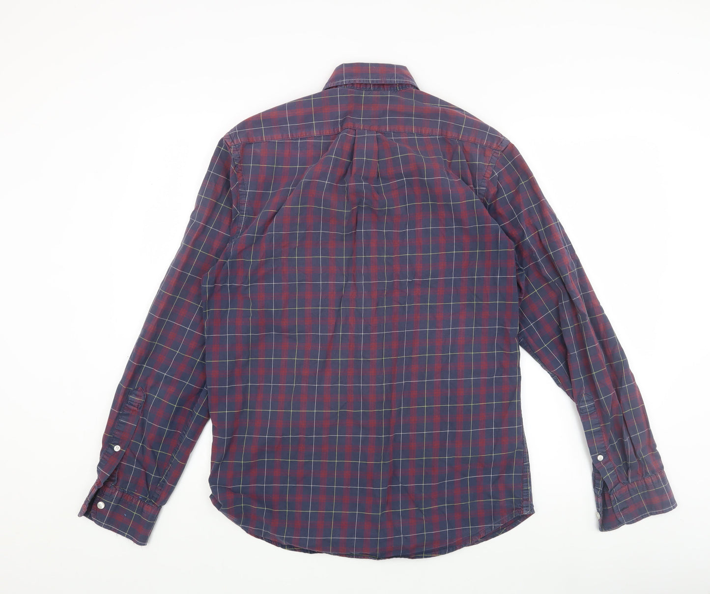 Gap Men's Multicoloured Slim Fit Check Shirt M