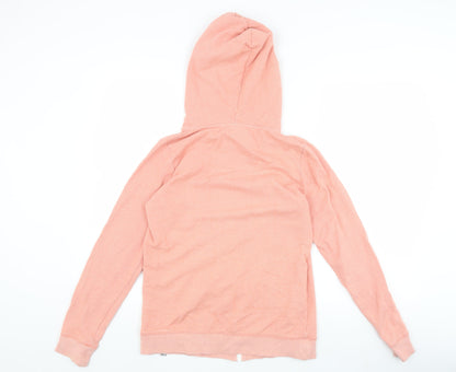 Animal Women's Pink Full Zip Hooded Hoodie Size 10