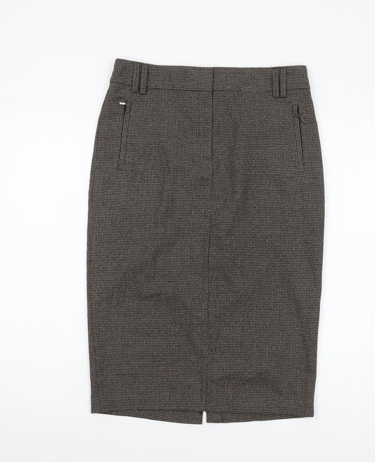 Marks and Spencer Women's Brown Pencil Skirt - Size 10