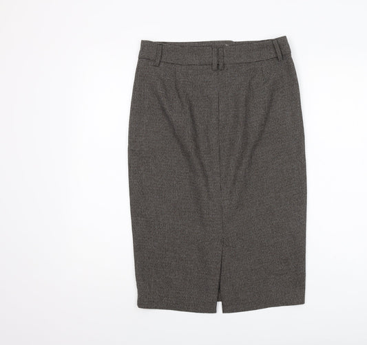 Marks and Spencer Women's Brown Pencil Skirt - Size 10