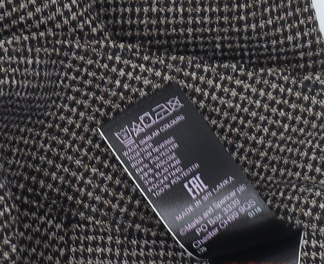 Marks and Spencer Women's Brown Pencil Skirt - Size 10