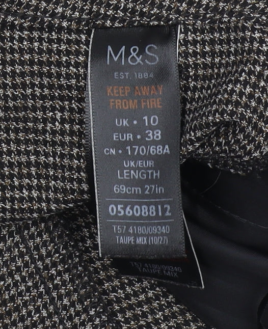 Marks and Spencer Women's Brown Pencil Skirt - Size 10