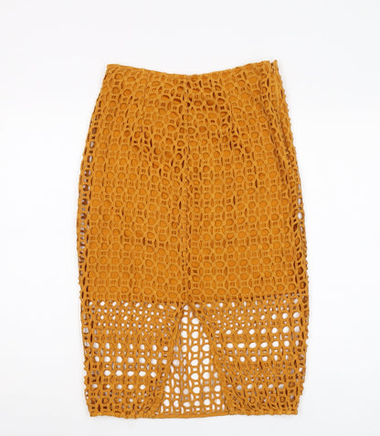 Womens UK Size 8 River Island Straight & Pencil Lace Skirt