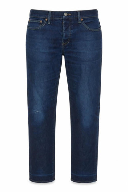 Mens UK Size L River Island Regular Fit Straight Blue Jeans