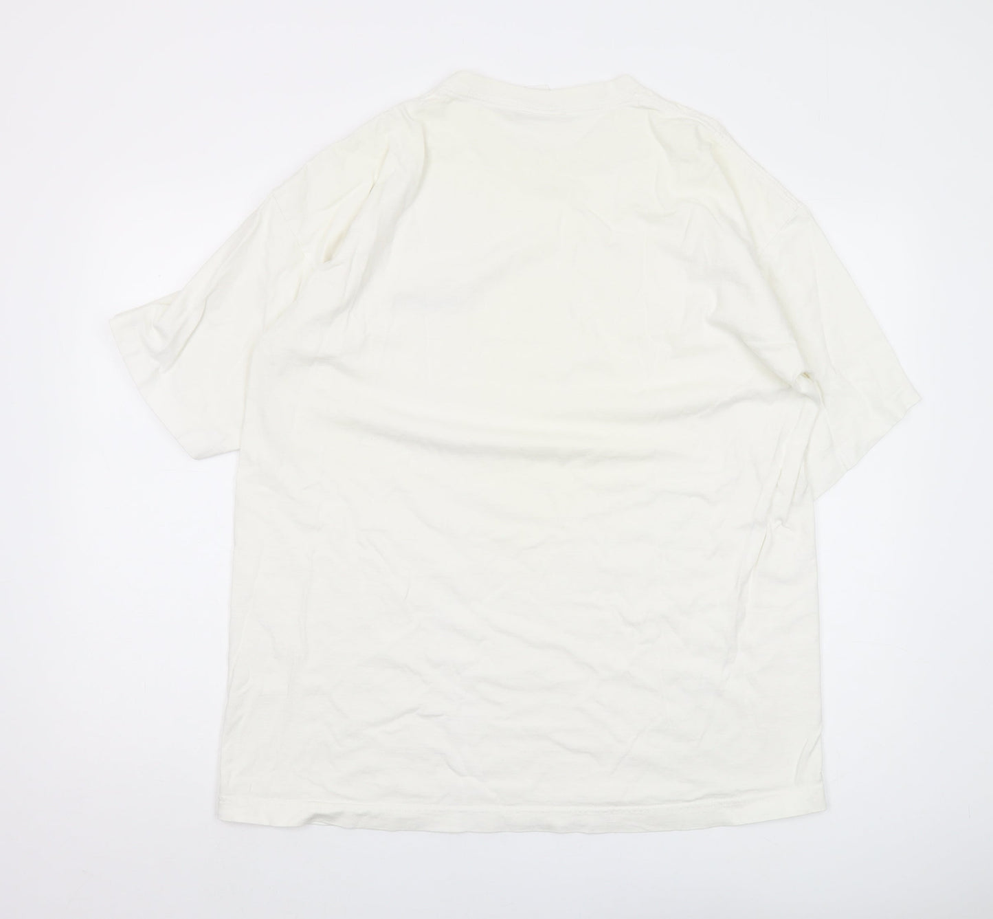 Reebok Men’s White XL T-Shirt Cotton Jersey Logo