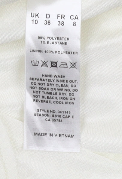 Jacques Vert Women’s Ivory Sequin Blouse - Size 10