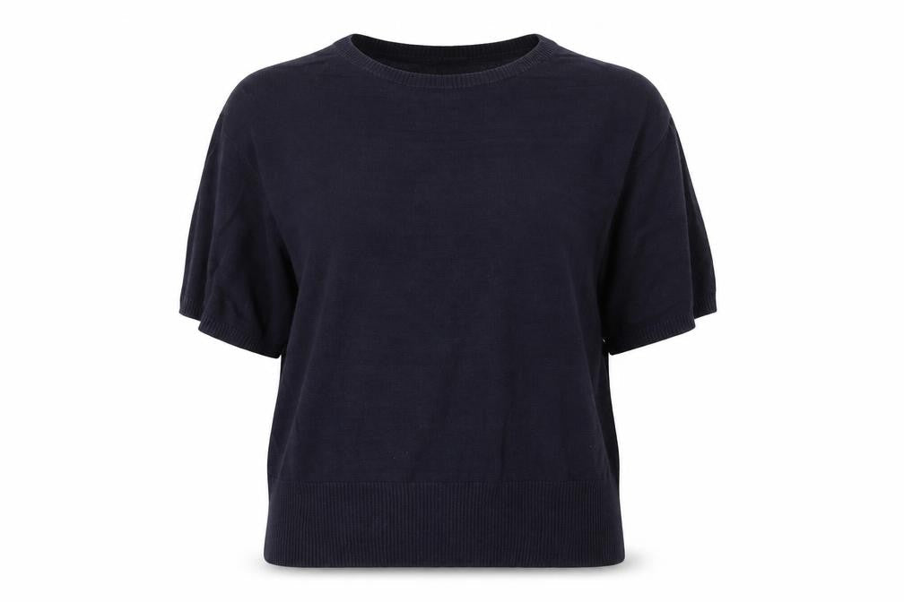 Warehouse Women's Black Cotton Pullover Jumper Size 12
