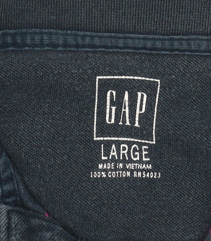 GAP Men's Striped Polo Shirt L Multicoloured