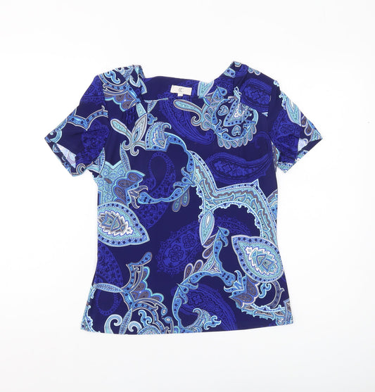 Womens UK Size S CC Blue  T-Shirt