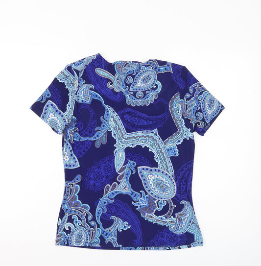 Womens UK Size S CC Blue  T-Shirt