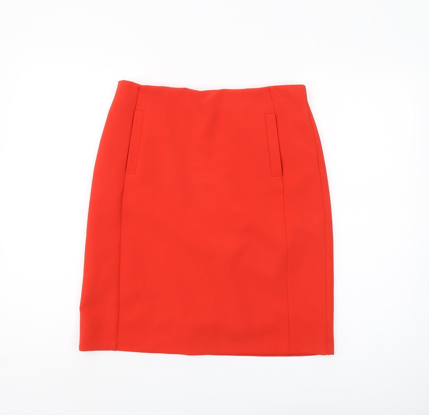Marks and Spencer Women's Orange Pencil Skirt, UK 10
