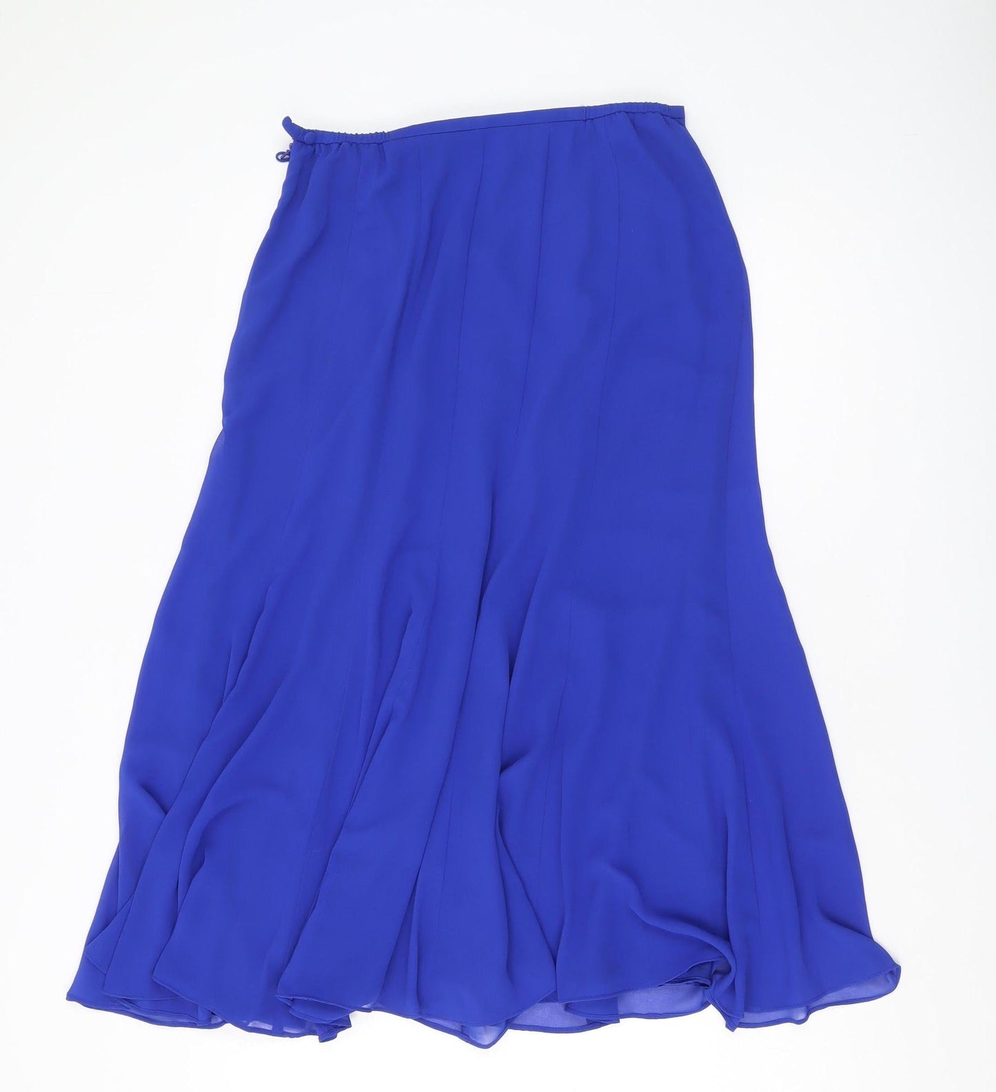 Jacques Vert Women's Blue A-Line Midi Skirt, Size 10, Lined, Formal