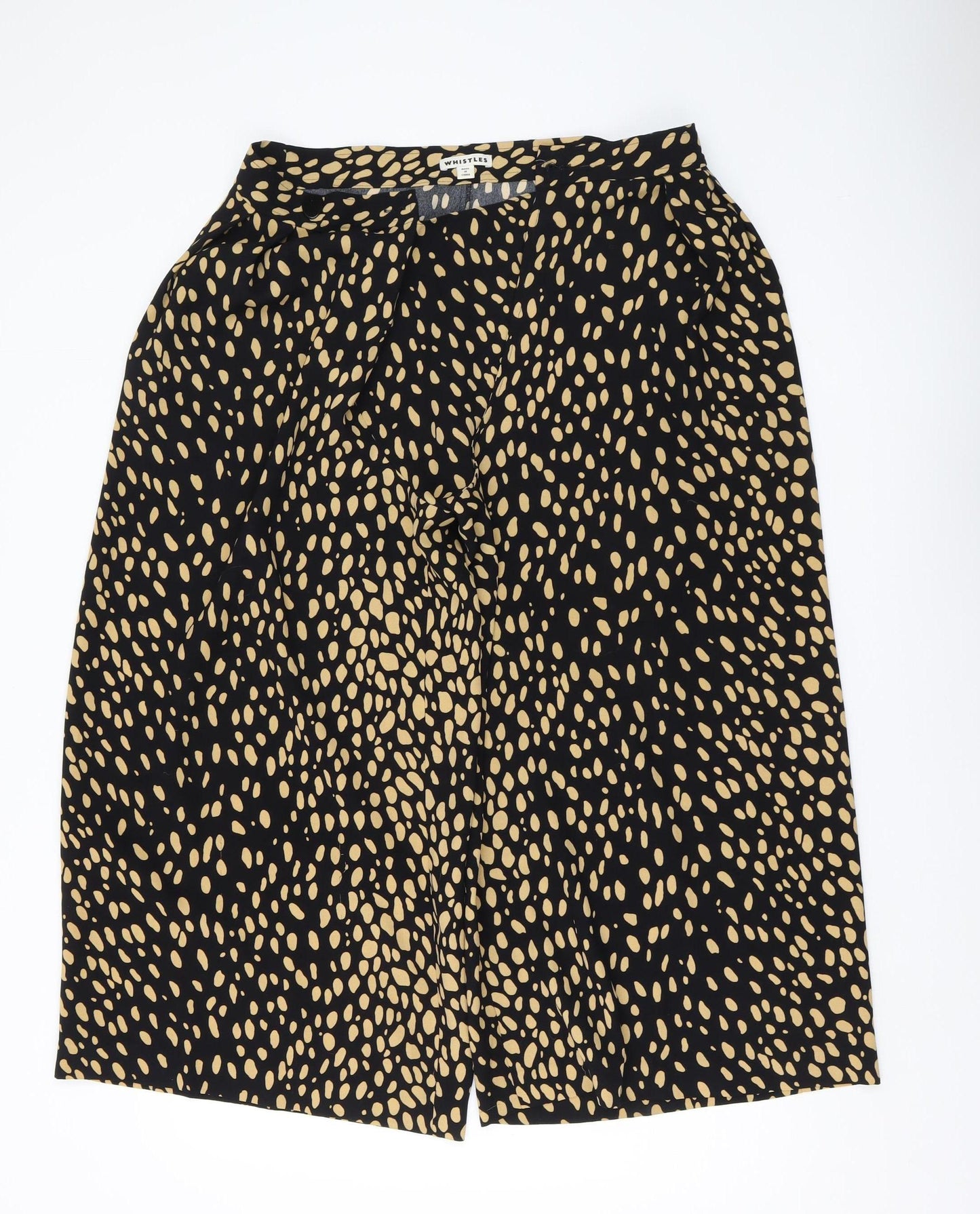 Whistles Women’s Black Animal Print Trousers Size 8