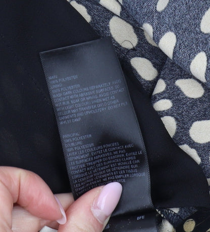 Whistles Women’s Black Animal Print Trousers Size 8