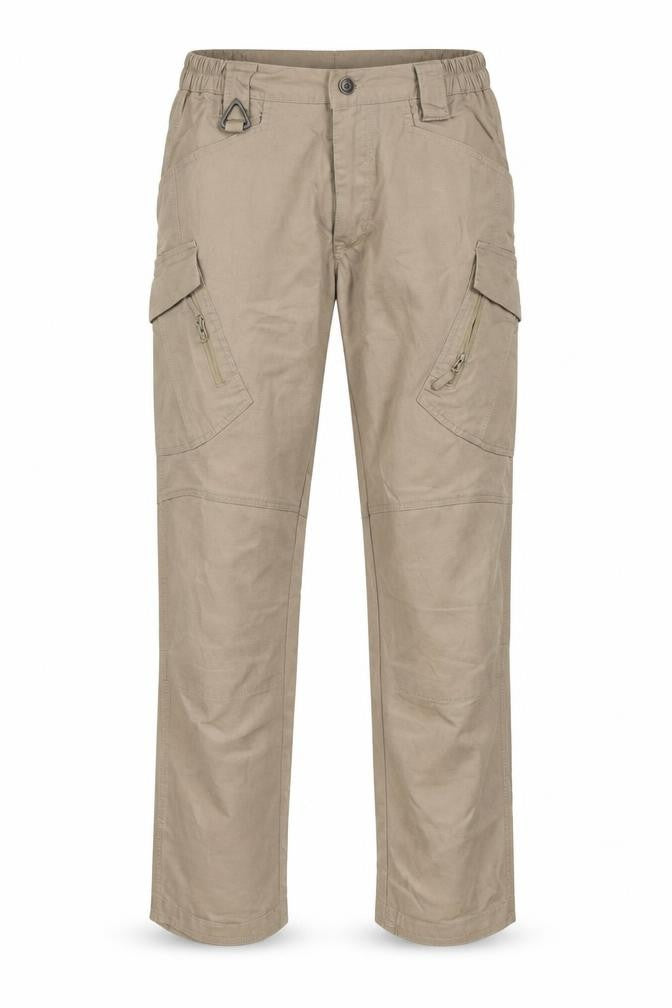 Mens UK Size M Tactical Pants Regular Fit Cargo Beige Trousers