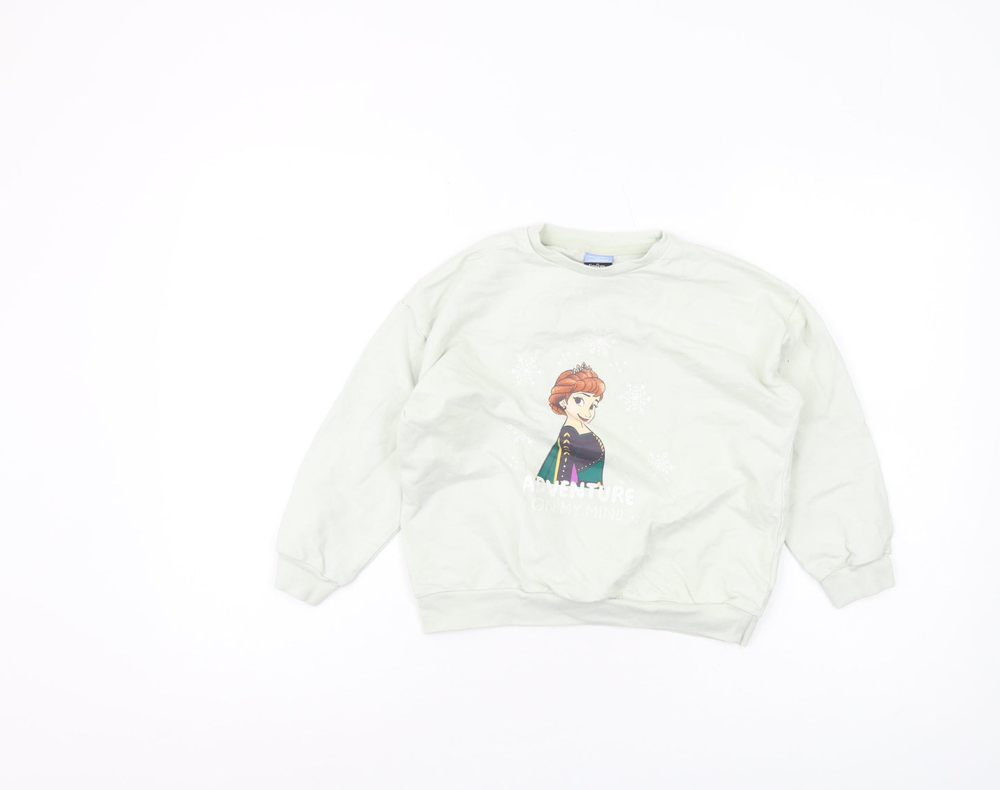 George Girls Frozen Blue Pullover Sweatshirt 7-8 Years