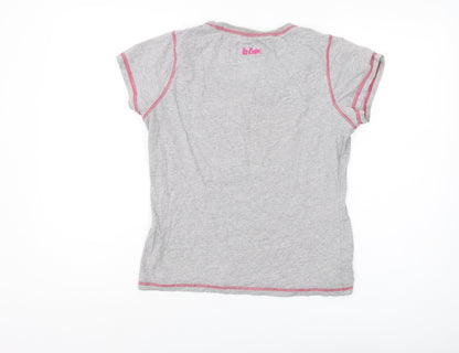 Womens UK Size 14 Lee Cooper Grey Basic T-Shirt