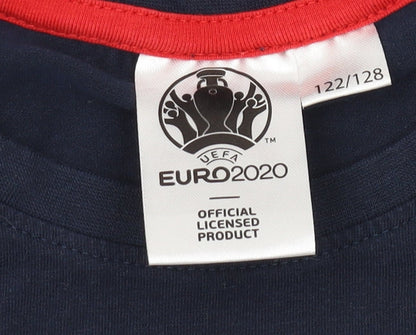 Boys Blue UEFA Euro 2020 England T-Shirt 6-7 Years