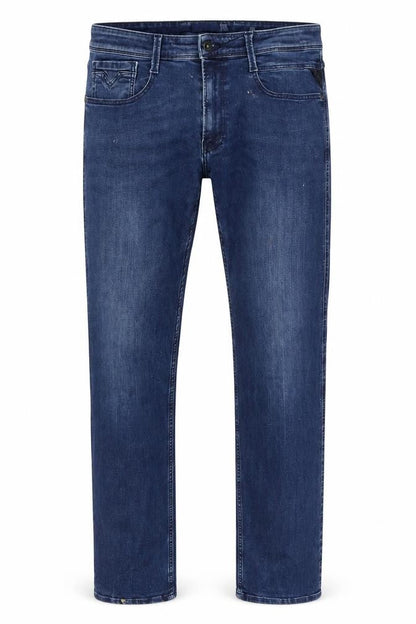 Mens UK Size 36 Replay Regular Fit Straight Blue Jeans