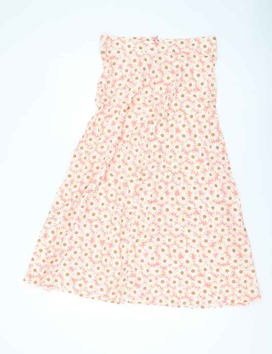 MNG Women's Multicoloured A-Line Midi Skirt L