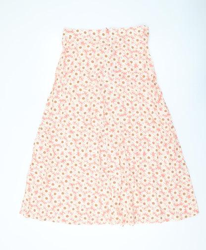 MNG Women's Multicoloured A-Line Midi Skirt L