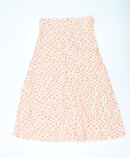 MNG Women's Multicoloured A-Line Midi Skirt L