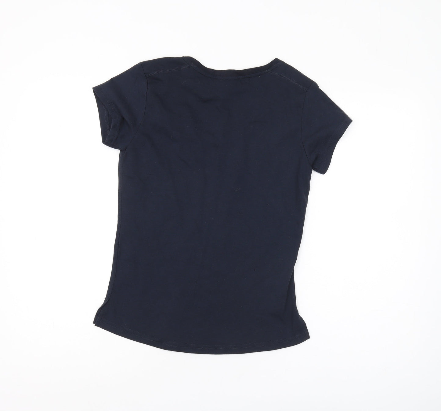 Womens UK Size 12 LA Gear Black Basic T-Shirt