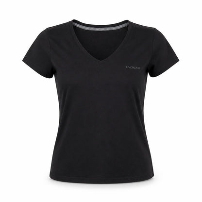 Womens UK Size 12 LA Gear Black Basic T-Shirt