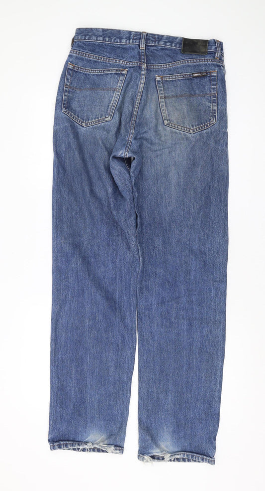 Cerruti Men's Blue Straight Leg Jeans Size 32