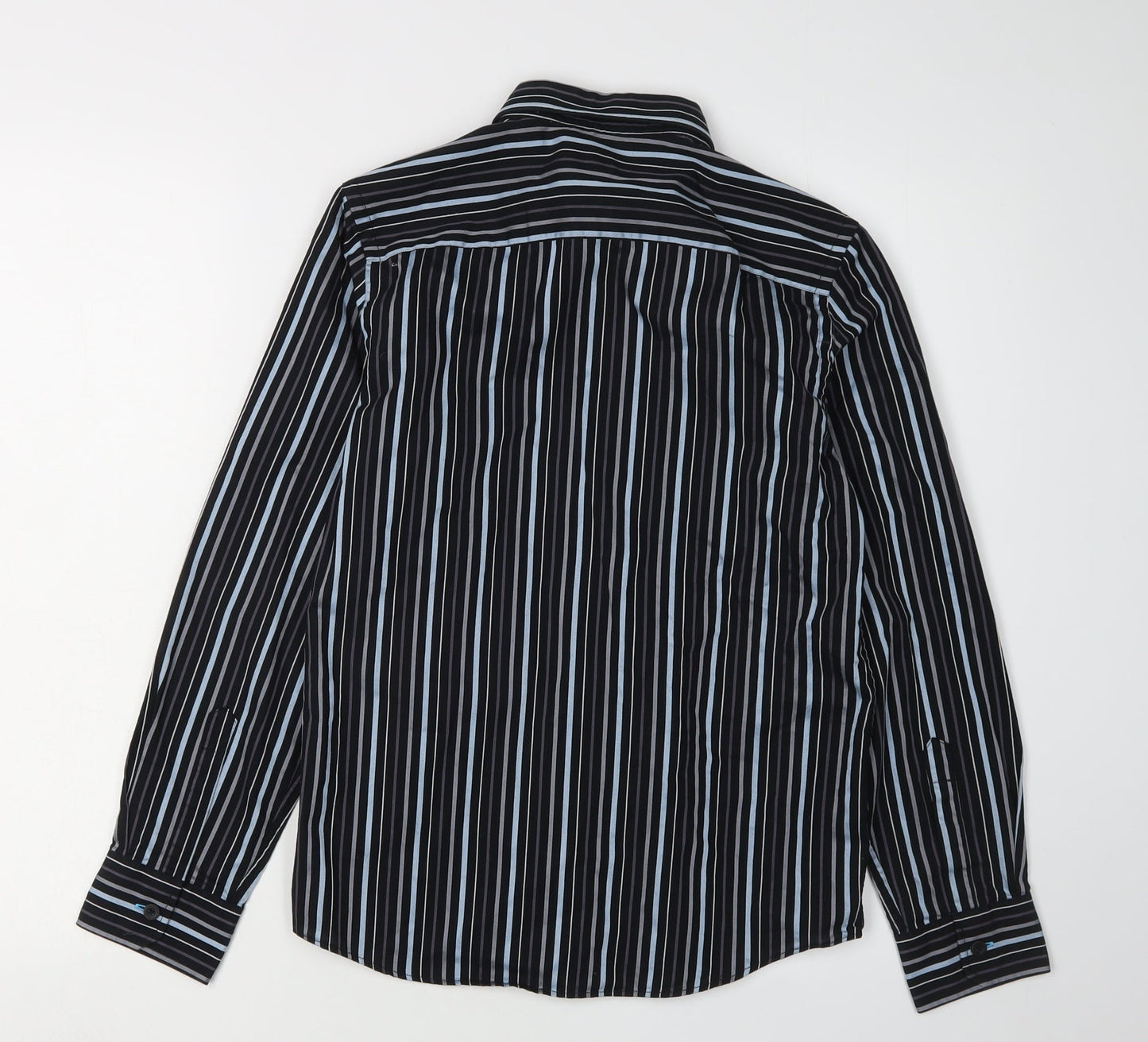 Jasper Conran Boys Black Striped Button-Up Shirt, Age 13