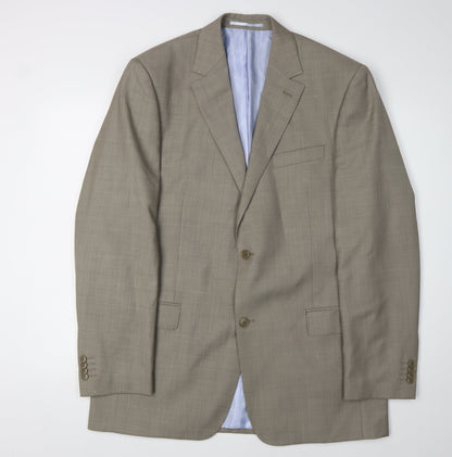 Mens UK Size 42 Daniel Hechter Regular Beige Suit Jacket