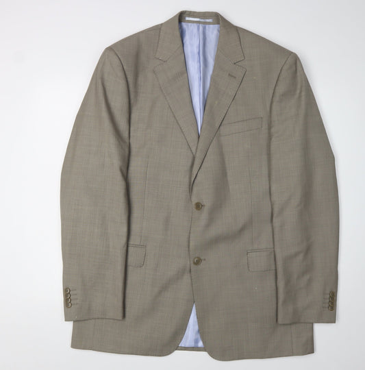 Mens UK Size 42 Daniel Hechter Regular Beige Suit Jacket