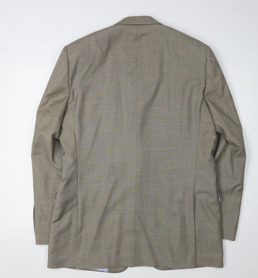 Mens UK Size 42 Daniel Hechter Regular Beige Suit Jacket