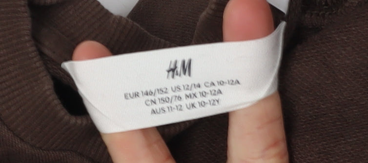 H&M Boys Brown Sonic Sweatshirt 11-12 Years