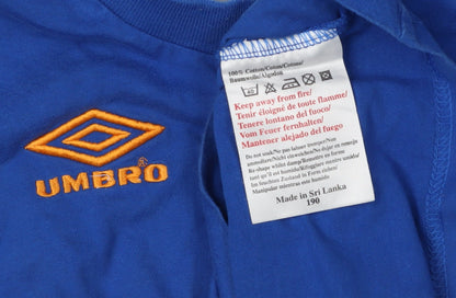 Umbro Boys Blue T-Shirt - Casual Short Sleeve 6-7 Years