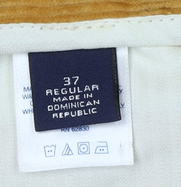 Lands' End Men's Brown Corduroy Trousers, Size 37