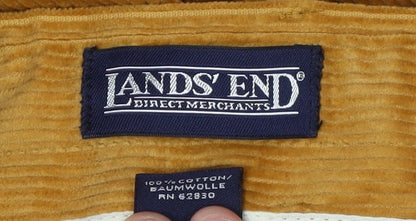 Lands' End Men's Brown Corduroy Trousers, Size 37