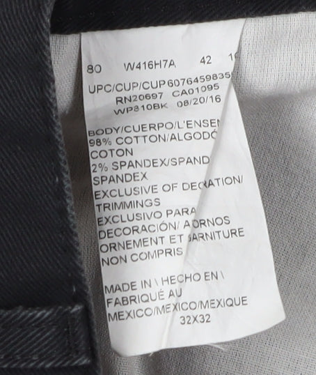 Dickies Men's Black Straight Jeans 32 Waist