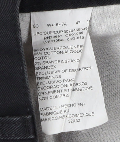 Dickies Men's Black Straight Jeans 32 Waist