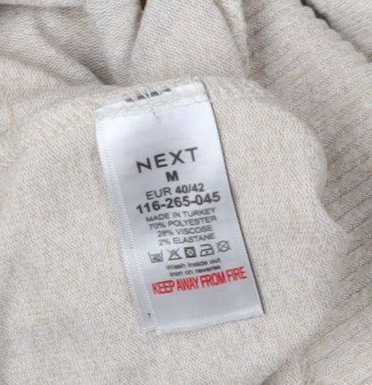 Womens UK Size M NEXT Beige Pullover Jumper