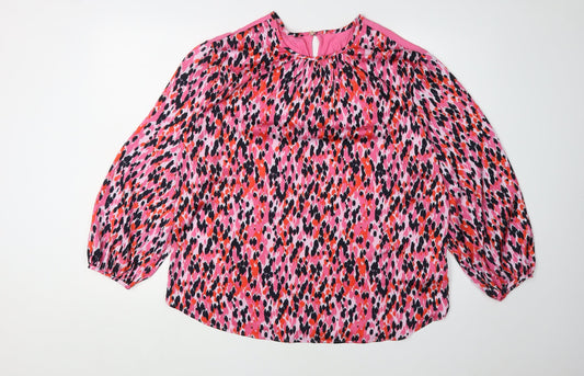 Womens UK Size 10 Marks and Spencer Pink  Blouse