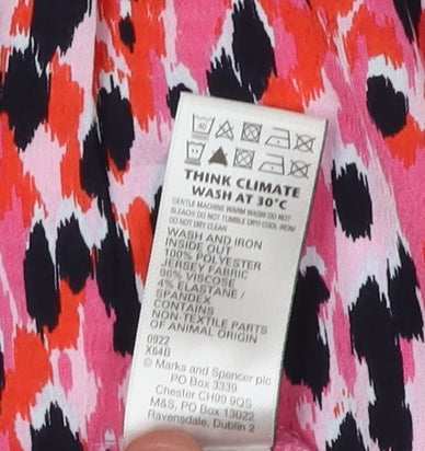 Womens UK Size 10 Marks and Spencer Pink  Blouse