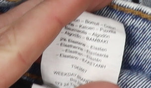 Cheap Monday Women's Blue Acid Wash Skinny Jeans