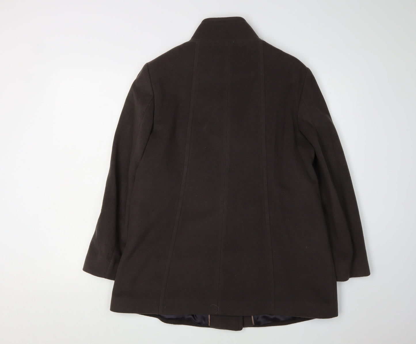 Womens UK Size 12 Viyella Brown Overcoat
