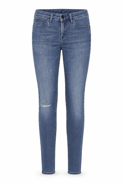 Womens UK Size 10 Lee Slim Fit Skinny Blue Jeans