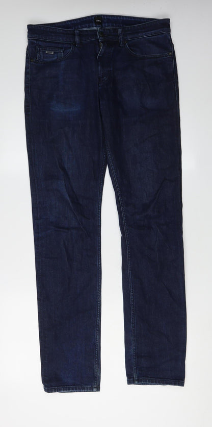 Hugo Boss Men's Slim Blue Straight Jeans 32/34